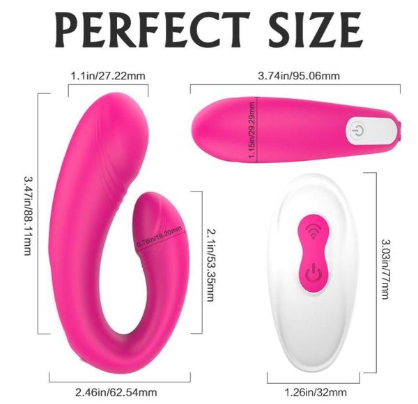 PHANXY Wireless Vibrator Erwachsene Sex Spielzeug für Paare Dildo USB Aufladbare G-punkt Klitoris Simulieren Vibratoren für Frau Weibliche6438837