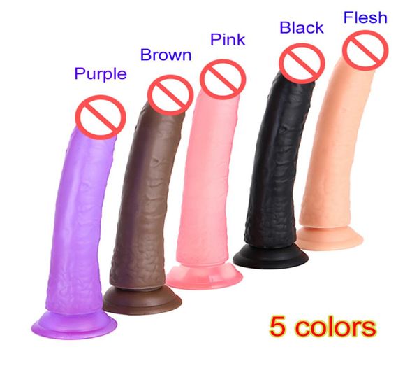 21 cm grosso cazzo realistico sesso dildo pene finto lungo dong cazzo artificiale giocattoli adulti del sesso per donna9891937