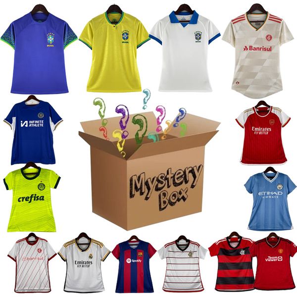 National Club Football Jersey Mystery Box Clearance Sale Any Season Thai Quality Football Jersey Birthday Gift Randomly Give to Your Loved Son Kit