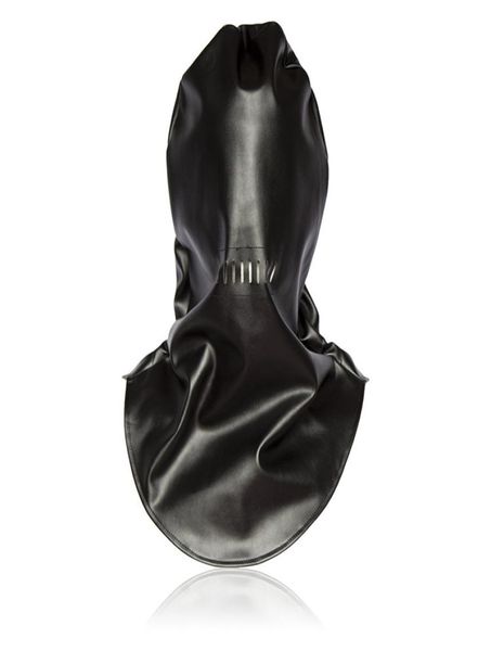 Новый качественный кожаный бандаж Gimp Фетиш Бондажный капюшон Секс-капюшон Головной убор Маска для взрослых Game Product5043727