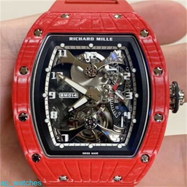 RichardMill RM014 Herrenuhren, manuell, mechanisch, 45 x 38,9 mm, Tourbillonuhr, Red Devil NTPT FUN I7