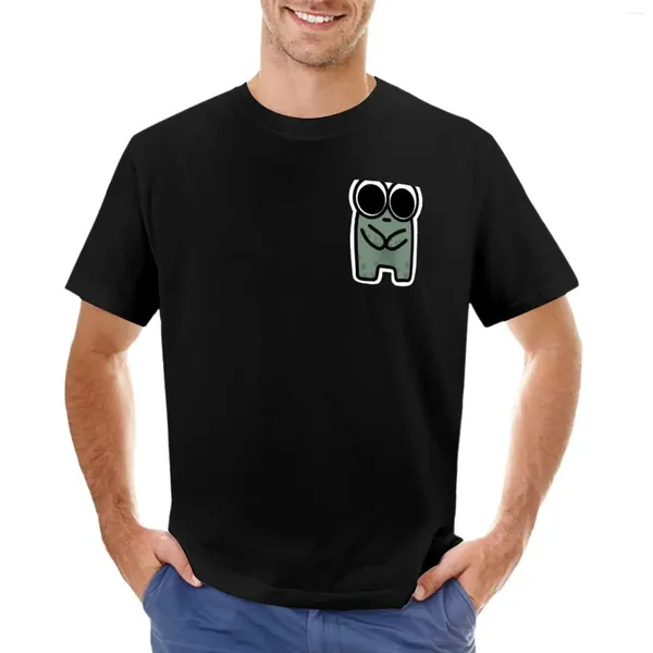 Polo da uomo T-shirt con disegno rana timida Magliette da uomo ad asciugatura rapida