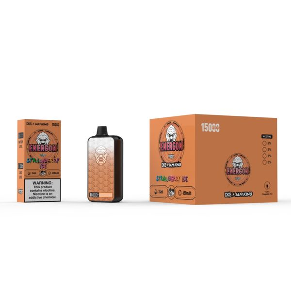 Vapers originali jam king cks Puff 15000Vapers originali 24ml Sapore di succo Blocco bambini Display intelligente integrato Potenza regolabile vs Randm Mrvi Razz Bar Bang E bar 12000