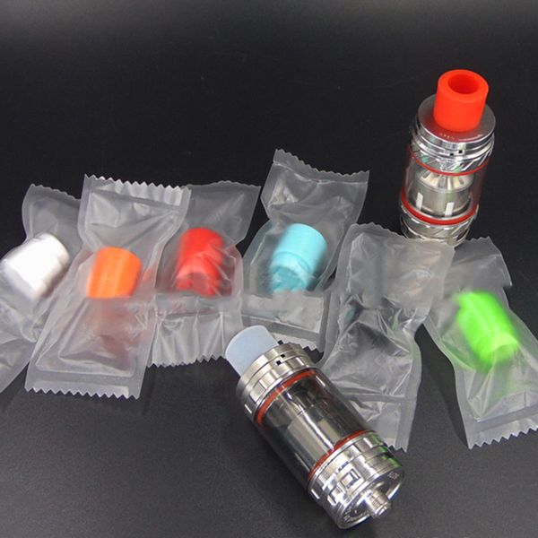 810 Silicone Drip Tip Wide Bore Descartável Colorido Bocal Tampa Tampas de teste de borracha com pacote individual individual para TFV8 grande bebê Goon Kennedy preço de atacado