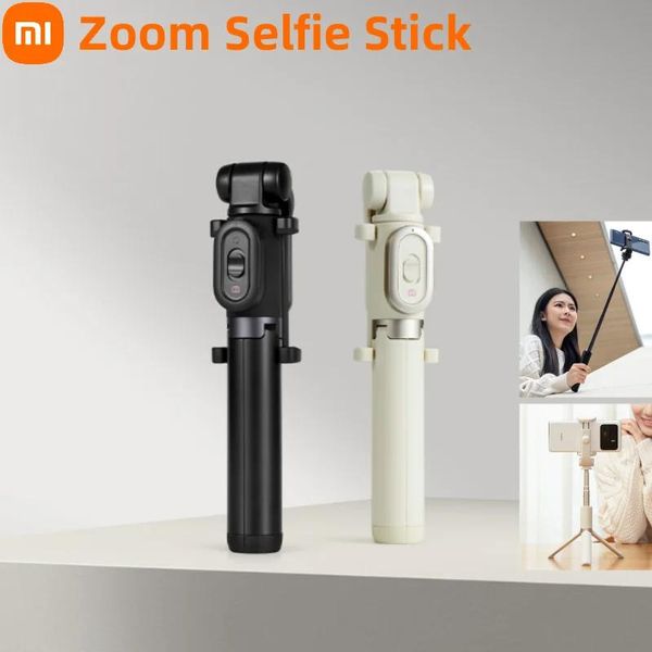 Monopiedi Bastoncini per selfie treppiede Zoom originali Xiaomi Mijia per telefono Xiaomi con monopiede allungabile pieghevole pieghevole a distanza Bluetooth per Android