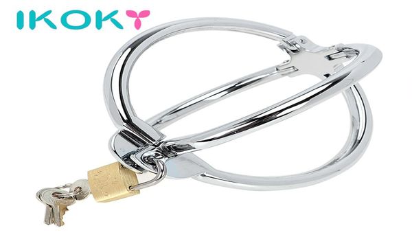 IKOKY Fetish Cross Polso Mani Giochi per adulti Restraint Acciaio inossidabile SM Bondage Giocattoli sessuali per donne Sex Shop con serratura C181127012353112