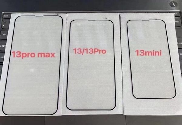 Siyah Çerçeveli Temsilli Cam Tam Kapsama Ekran Koruyucusu İPhone 13 13 PRO 13PROMAX XS XR XSMAX Patlama Kanıtı 10'da 10 P6557185