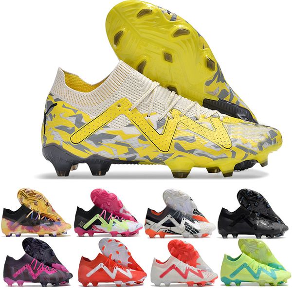 Tacchetti di qualità Nuove scarpe da calcio Future Ultimate FG Scarpe da calcio in maglia Tacchetti da uomo Terreno solido Pelle morbida Allenamento confortevole Scarpe da calcio Neymars Scarpe sportive