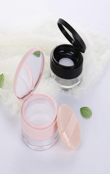 Bottiglia contenitore per polvere sfusa da 20 g con rete elastica Custodia cosmetica con tappo a vibrazione nero rosa W Sifter3488719