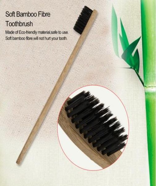 Персонализированные бамбуковые зубные щетки Очиститель языка Зубные протезы Дорожный набор Зубная щетка СДЕЛАНО В КИТАЕ 200 ШТ. RRA1846277029