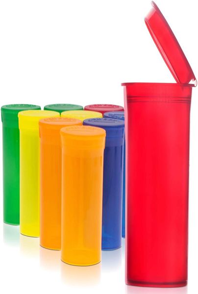 Leere Pillenkapselflaschen aus Kunststoff mit Klappdeckel, 50 ml, 13 Dram verschreibungspflichtige Arzneimittelbehälter, kindersicherer Squeeze-Pop-Top2515570