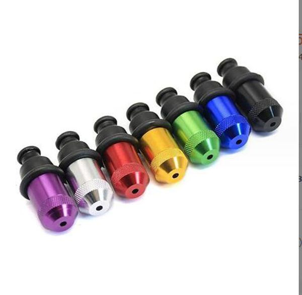 Capezzolo da 53 mm Pipa da fumo in metallo Tubo da fiuto per tabacco Tubi per sigarette a mano 7 colori Gomma resistente Bocca per erbe secche Top Nuovo