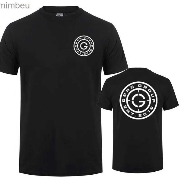 T-shirts masculinos GBRS Avanço Observações Grupo T CHAMISTAS VERDONO CLOGOM CULTO CURTO GBRS TRIME