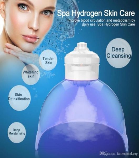 Máscara de oxigênio de hidrogênio PDT LED Light Therapy Pon Facial Skin Care Beauty Machine Anti Envelhecimento Potherapy Remoção de rugas8948683