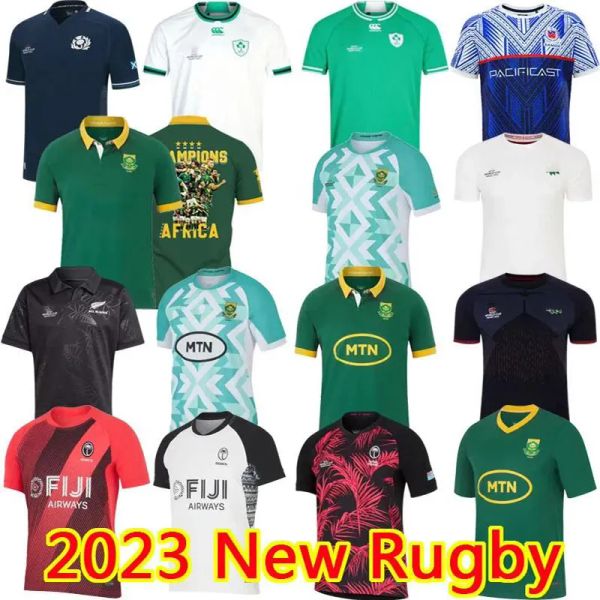 2023 Maglie di rugby South Englands Africano Irlanda Rugby Nero Samoas Rugby Scozia Fiji 23 24 Worlds Rugby Jersey Home Away Mens Rugby Shirt Jersey