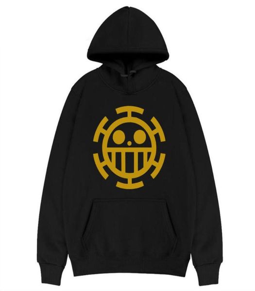 Men039s Hoodies Sweatshirts Japanischer Anime ONE PIECE Hoodie Trafalgar Law Piratenflagge Grafikdruck Hoody Sweatshirt Menwom7056888