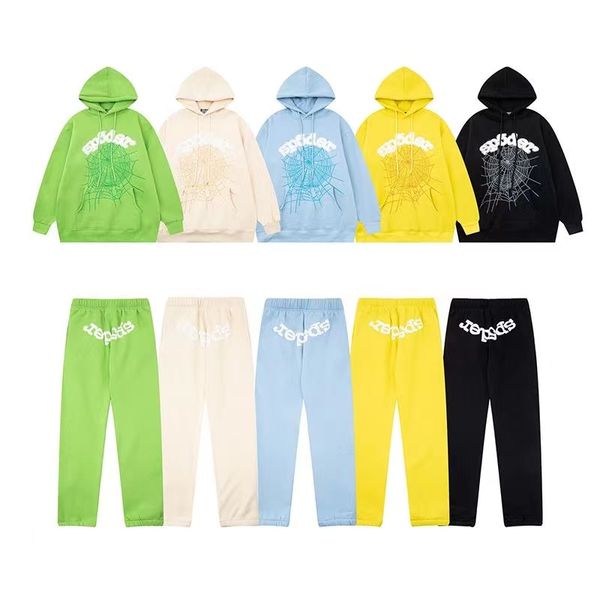 Hoodie Örümcek Hoodies Tasarımcı HOOkid Kadın Erkek Sp5der Pantolon Örümcek Sweetpants 555 555 Gevşek Sıradan Saf Pamuk Mektup Örümcek Kapanma Hoodiess Terzini Kadın Giysileri