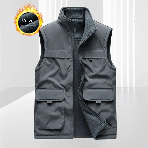 Cappotto da uomo Abbigliamento da pesca Gilet da caccia Campeggio UOMO Cappotti da motociclista Gilet invernali da lavoro originali di alta qualità 240109