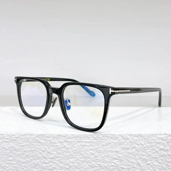 Óculos de sol quadros TF5921-K-B quadrado acetato designer marca óculos prescrição óptica homem artesanal clássico miopia leitura óculos