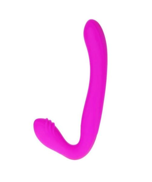 Silikon 30 Geschwindigkeit Doppelvibration wiederaufladbar Strapless Strap On Dildo Penis Analplug Vagina Sexspielzeug für paar lesbische Frauen Y1666849