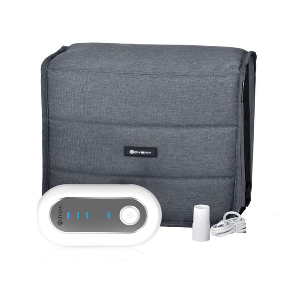 Moyeah cpap limpador desinfetante desinfetante com saco esterilizador selado adaptador de tubo aquecido para máquina cpap máscara limpeza de mangueira 1973925