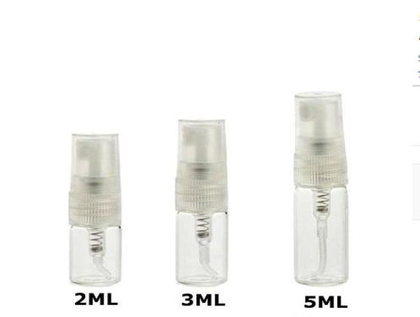 Leere klare kleine nachfüllbare Parfüm-Glasfläschchen-Flasche Duftzerstäuber-Sprühflaschen 5 ml Parfüm-Kosmetik-Probe7765737