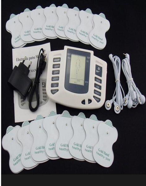 Unidade EMSTens Eletrônico Corpo Emagrecimento Pulso Massagem Alívio Da Dor Acupuntura Terapia Máquina com 16 pads6989954
