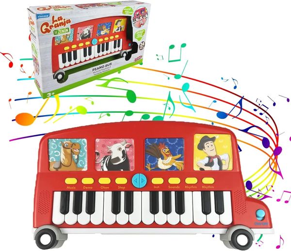 La Granja De Zenon 24 клавиши Фортепиано Многофункциональный музыкальный инструмент для малышей Ранние развивающие игрушки Ферма 240109