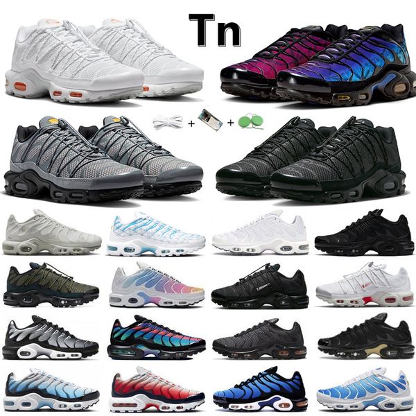 Utility tn plus tns scarpe da corsa da uomo 25th Anniversary Triple Bianco Nero Grigio RIFLETTENTE OnyX Stone Hyper Sky Blue Uomo Donna Scarpe da ginnastica Sportive Sneakers chaussure