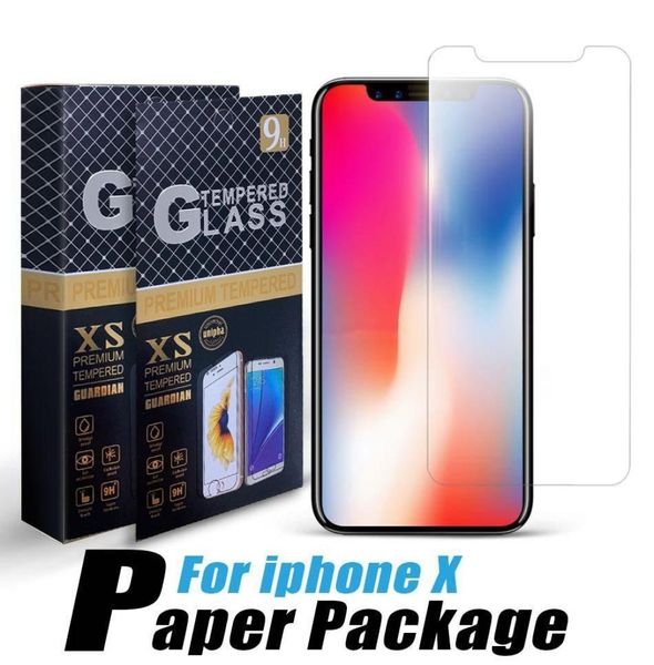 Gehärtetes Glas für iPhone 12 SE 2020 Samsung A21s A71 LG Stylo 5 Huawei P40 Displayschutzfolie 9H Schutzfolie Einzelpaket3468383