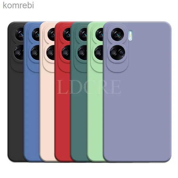 Handy-Fälle für Honor 90 Lite, flüssige Silikon-Coque-Abdeckung für Honor 90 Lite, TPU-Gummi-Schutzhülle, Honor 90 Lite CoverL240110