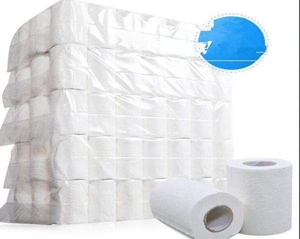 Rolo de papel higiênico tecido 4 camadas macio papel higiênico casa rolamento suave 4 camadas toalha de papel higiênico KKA77032969586