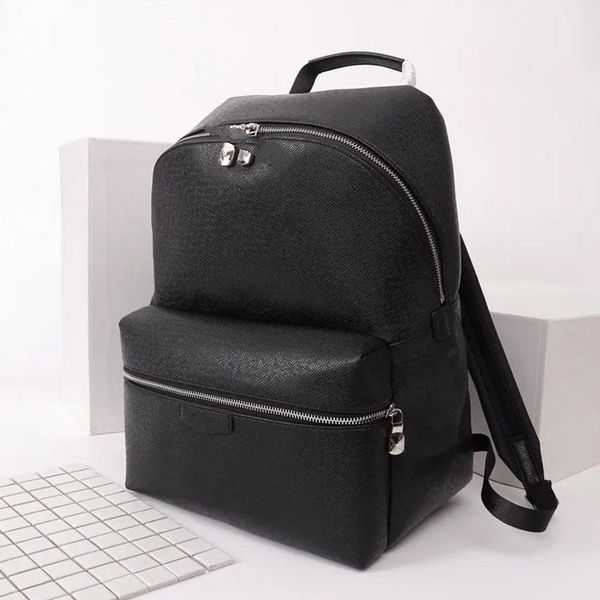 En kaliteli yeni stil lüks tasarım erkek çift omuz backpack marka kadın dizüstü bilgisayar çantası büyük öğrenci kitap çantası deri açık yolculuk