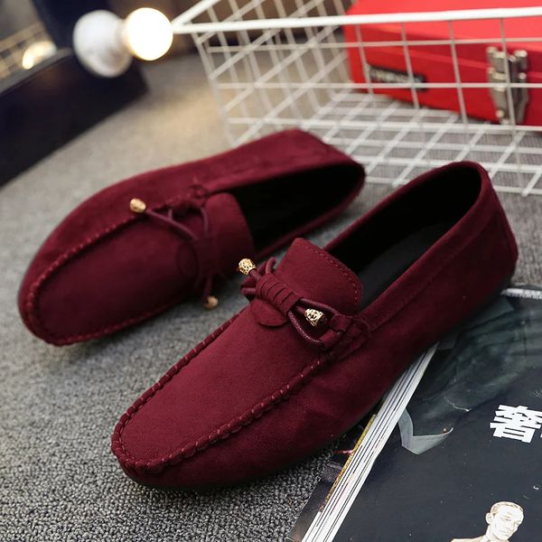 Männer Casual Schuhe Mode Atmungsaktive Loafer Mokassins Slip on Herren Wohnungen Männlich Fahren Stilvolle Schuhe 240110