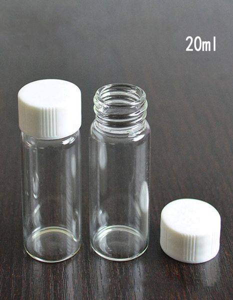 20 ml transparentes Glas, leeres Glas, Reagenzflaschen, runde Kosmetikdosen, handtragbare Verpackung, pharmazeutische Flaschen, Gläser, Flaschen2744472