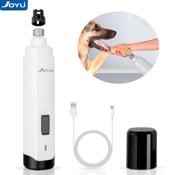 JOYU Moedor de Unhas para Cachorro Elétrico Recarregável Cortador de Unhas para Animais de Estimação Carregamento USB Baixo Ruído Patas de Gato para Animais de Estimação Preparação de Unhas