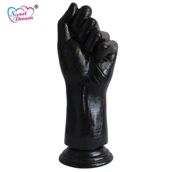 Sweet Dream 8235cm Pugno Mano Sesso Carne Silicone Dildo Uomini Pene Ventosa Giocattoli adulti del sesso per donna Prodotti del sesso LF093 Y181103066248