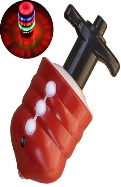 Gyroscope Sihir Dönen Üst Gyro Renkli Yanıp Sönen LED Işıklar ve Müzik Çocuklar İçin Erkek Kız Kızlar Glow Toys Gift5539432