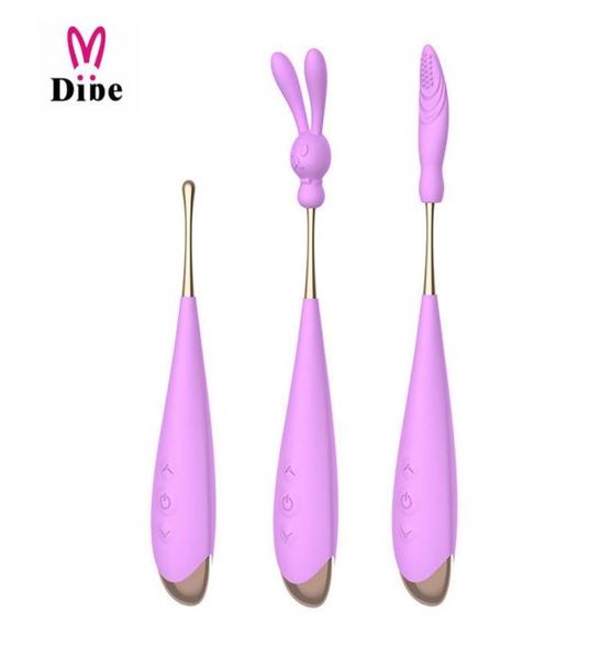 DIBE 7 modalità velocità vibratore USB potente vibrazione del silicone Gspot clitoride vaginale stimolatore anale massaggio giocattoli del sesso per le donne 201212931550