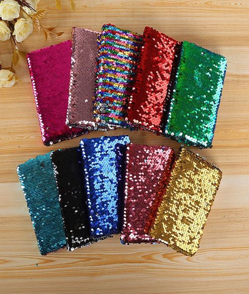 NUOVO Design Creativo Sirena Magica Paillettes Notebook Diario di viaggio Reversibile Glitter Paillettes Ufficio Quaderni Diario scolastico Cartoleria6817423