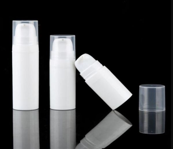 Bouteille blanche sans air de 5ml 10ml, pompe à Lotion, Mini bouteilles d'échantillon et de Test, récipient sous vide, emballage cosmétique 7117107