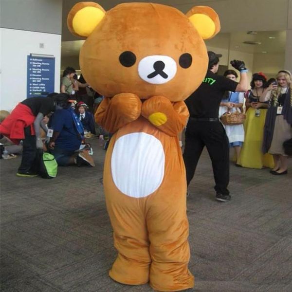 2019 Janpan Rilakkuma orso costumi della mascotte formato adulto orso costume del fumetto di alta qualità festa di Halloween 2781