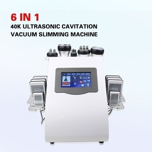 Máquina ultrassônica de cavitação de lipoaspiração, radiofrequência, lipo, laser, emagrecimento, para venda, corpo, 6 em 1, equipamento de emagrecimento de 650nm