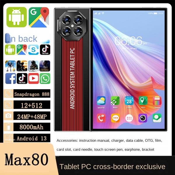 Nuovo arrivo transfrontaliero Tablet da 10,1 pollici All'ingrosso 2 in 1 Schermo Full HD Android 13 Smart Call Scheda WiFi