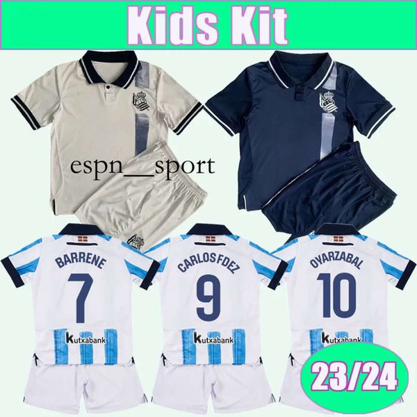 espnsport 23 24 Royal Society Kids Kit Maglie da calcio OYARZABAL SIA ILLARRA CARLOS FDEZ CHO TAKE SORLOTH Casa Lontano 3a Maglie da calcio Uniformi