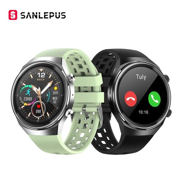 Relógios 2022 SANLEPUS QS8 NOVO Relógio Inteligente com Discagem Chamadas Homens Mulheres À Prova D 'Água Smartwatch Fitness Pulseira Para Android Huawei Apple