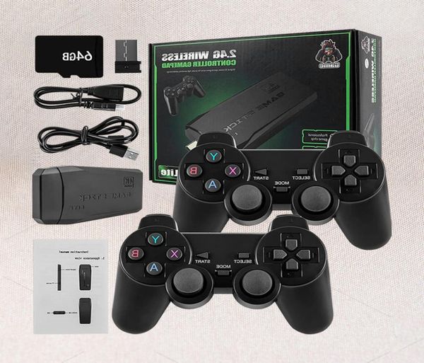 Taşınabilir Oyun Oyuncuları Orijinal Oyun Stick Lite Console 4K 4 K 10000 Video Gamestick Jogos Retro Kutusu 10mil Retrogaming Portugues2948244