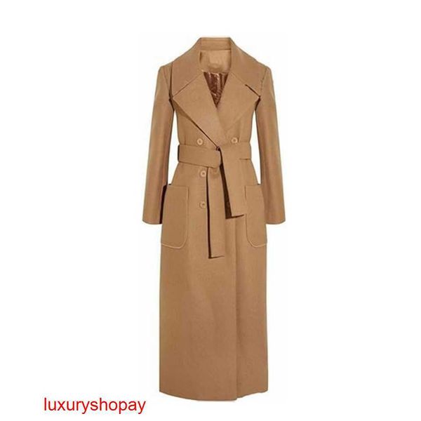 Maxmaras Cappotto Avvolgente da Donna Cappotti in Pelo di Cammello Taglie Forti Maxmara Cappotto Lungo in Cashmere da Donna Premium Cappotto Spesso da Donna in Cashmere a Doppia Faccia di Avena RJN7