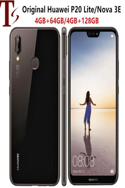 Huawei P20 Lite Global Firmware Nova 3E Akıllı Telefon Yüz Kimliği 584 İnç Tam Görünüm Ekran Android 80 Cam Vücut 24MP Ön Kamera9168253