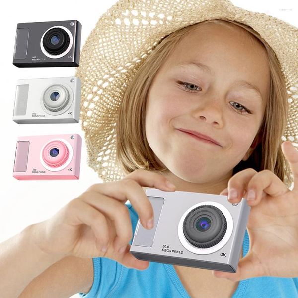 Câmeras digitais Câmera infantil Anti Shake CCD HD 1080p 48MP Dual Lente Compact Small Support Card de 32 GB para meninos meninas crianças